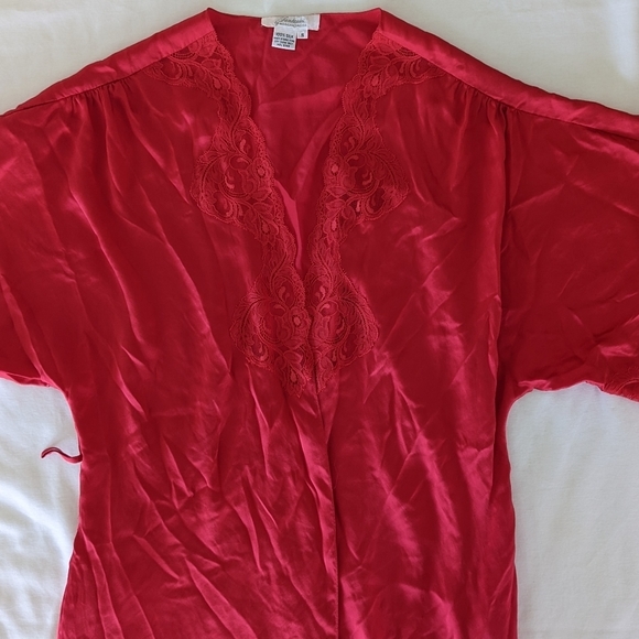 Vintage 1960's Fantasies by Morgan Taylor robe, 100% silk, original Macy tag - Picture 1 of 15